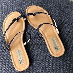 INC brand navy sandals